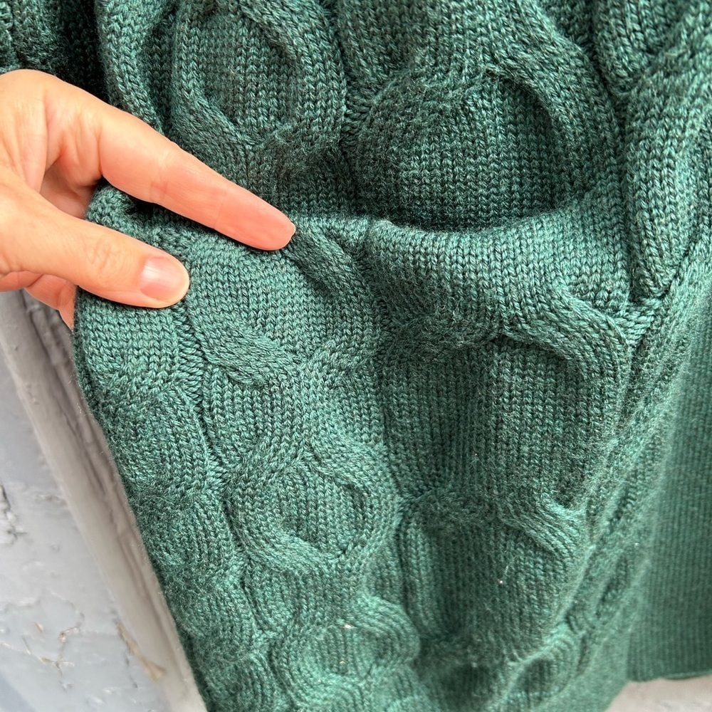 Aritzia Wilfred Forest Green Merino Wool Charlisa Cardigan, Small - Picture 7 of 12